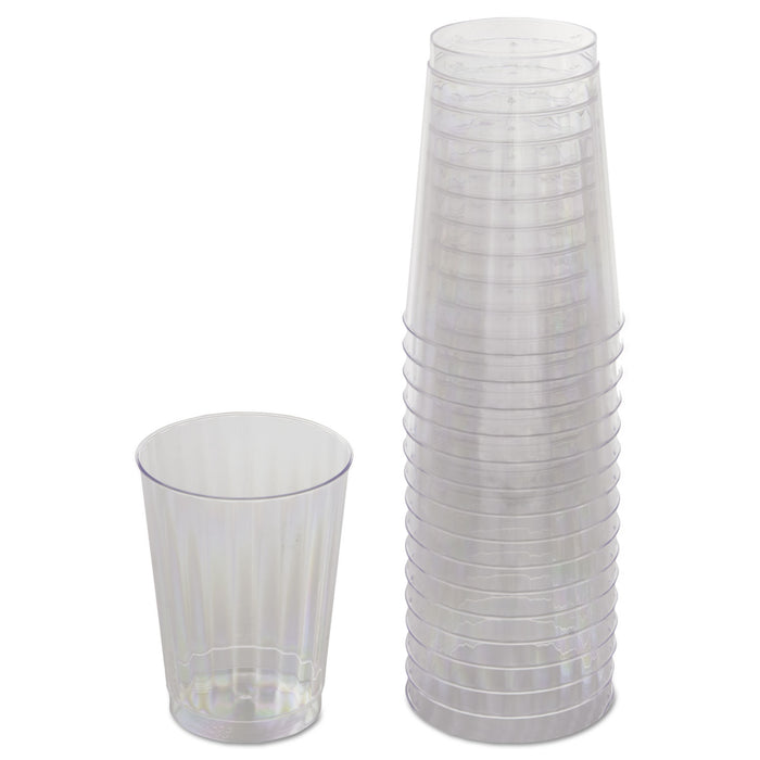 Classicware Tumblers, 10 oz, Plastic, Clear, 16/Bag
