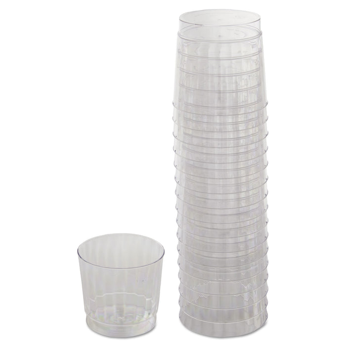 Classicware Tumblers, 9 oz, Plastic, Clear, 16/Bag