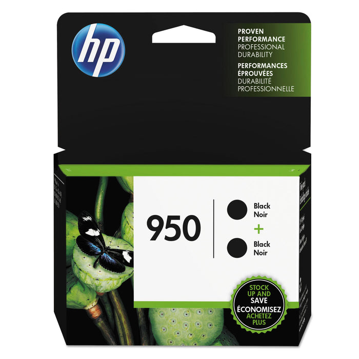 HP 950, (L0S28AN) 2-pack Black Original Ink Cartridges