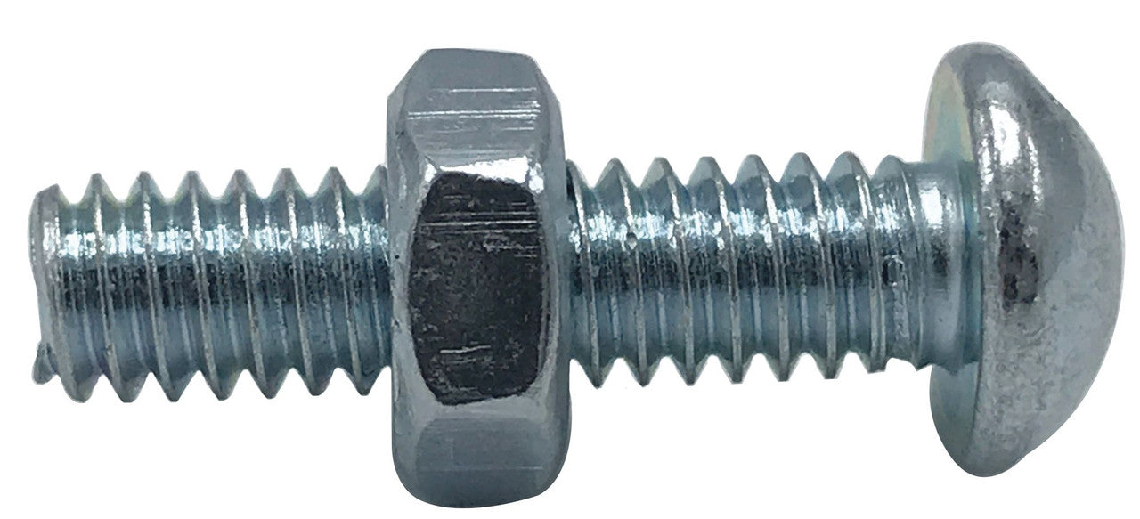 1/4" X 1" Stove Bolts With Nuts (100 pack)