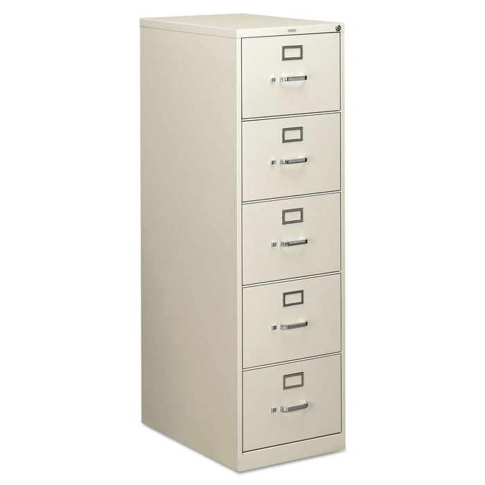 310 Series Five-Drawer Full-Suspension File, Legal, 18.25w x 26.5d x 60h, Light Gray