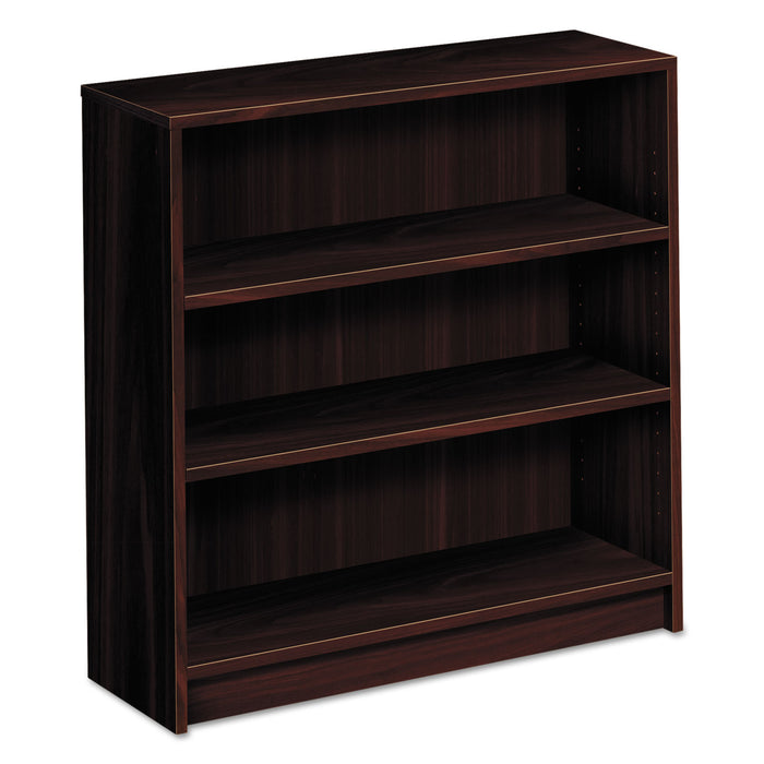 1870 Series Bookcase, Three Shelf, 36w x 11 1/2d x 36 1/8h, Mahogany