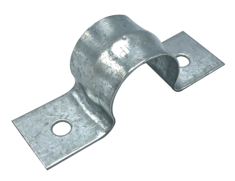 4" Galvanized 2 Hole Pipe Straps