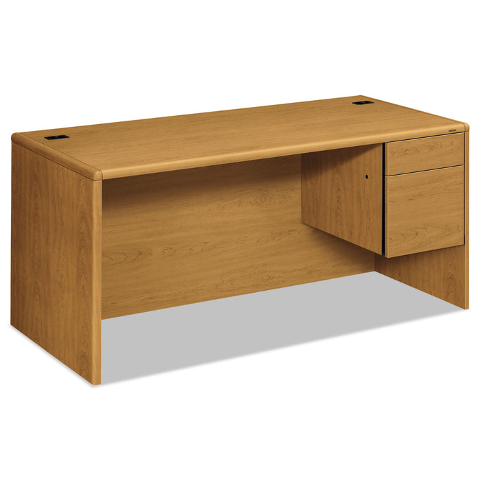 10700 Series "L" Desk, 3/4 Right Pedestal, 66w x 30d x 29.5h, Harvest