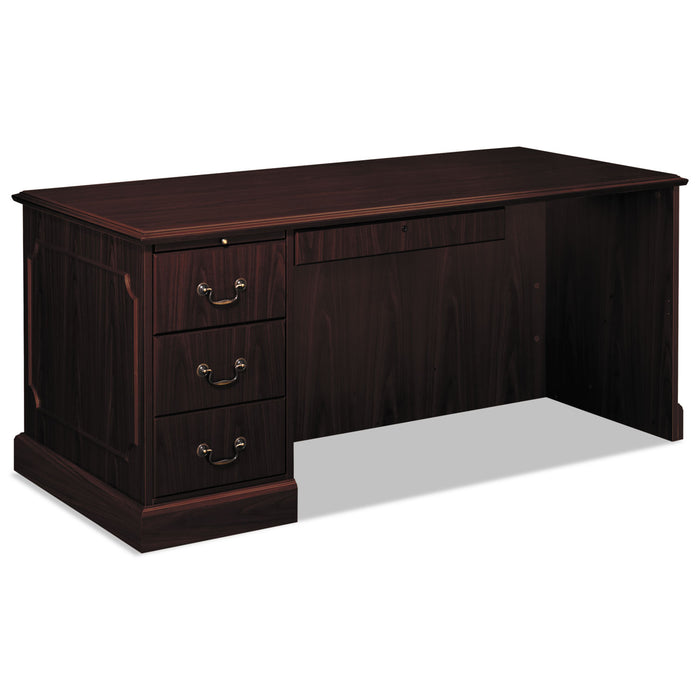 94000 Series Desk For Right Return, 66w x 30d x 29.5h, Mahogany