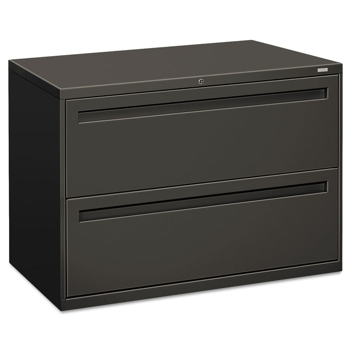 700 Series Two-Drawer Lateral File, 42w x 18d x 28h, Charcoal