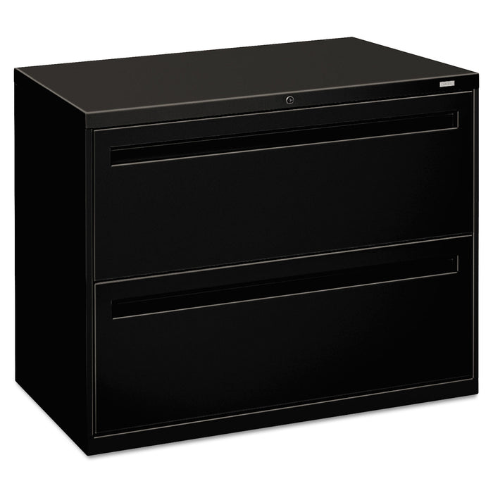 700 Series Two-Drawer Lateral File, 36w x 18d x 28h, Black