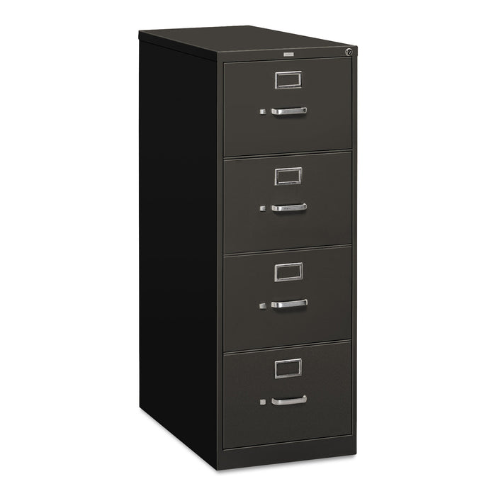 310 Series Four-Drawer Full-Suspension File, Legal, 18.25w x 26.5d x 52h, Charcoal