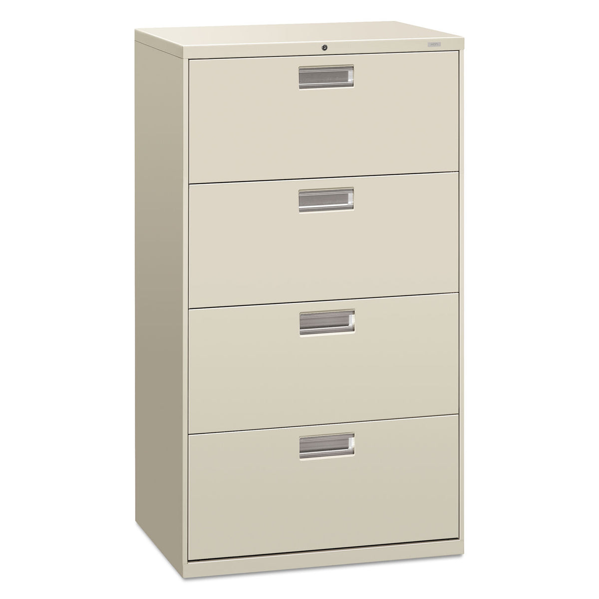600 Series Four-Drawer Lateral File, 30w x 18d x 52.5h, Light Gray ...