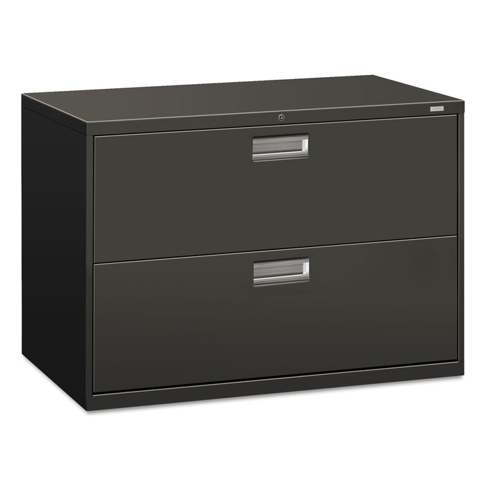 600 Series Two-Drawer Lateral File, 42w x 18d x 28h, Charcoal