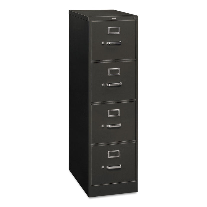 310 Series Four-Drawer Full-Suspension File, Letter, 15w x 26.5d x 52h, Charcoal