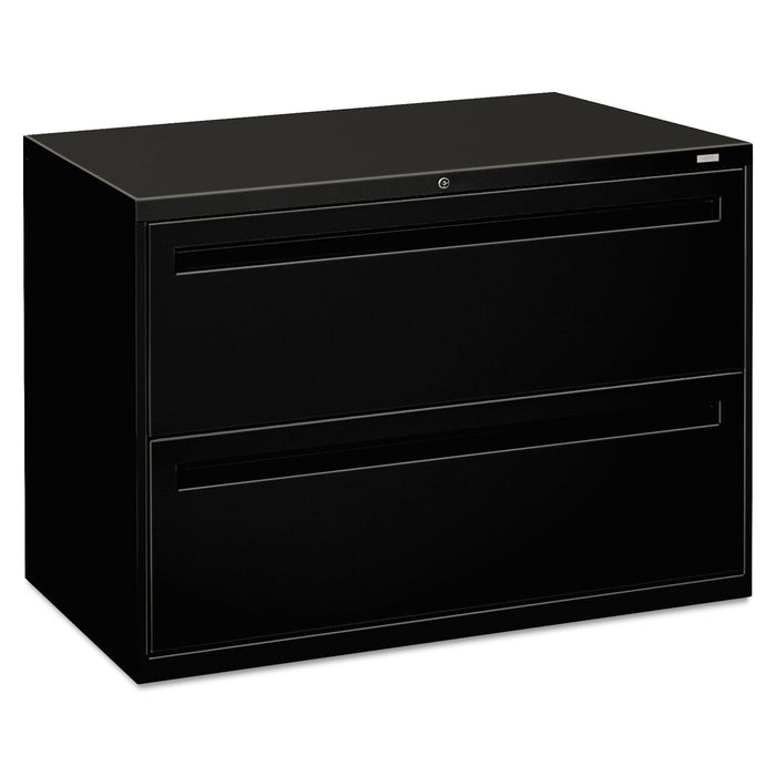 700 Series Two-Drawer Lateral File, 42w x 18d x 28h, Black