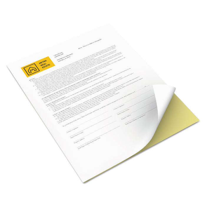 Vitality Multipurpose Carbonless 2-Part Paper, 8.5 x 11, Canary/White, 5, 000/Carton