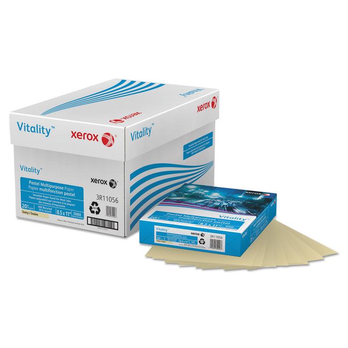 Multipurpose Pastel Colored Paper, 20lb, 8.5 x 11, Ivory, 500/Ream
