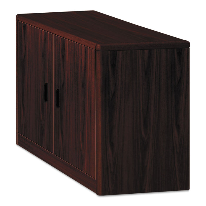 10700 Series Locking Storage Cabinet, 36w x 20d x 29 1/2h, Mahogany