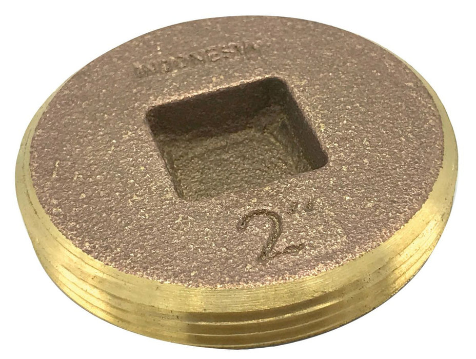 2" Countersunk Head Brass Plug