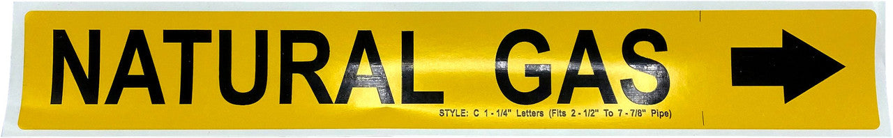 Medium Gas Labels (1 1/2" - 2 3/8")