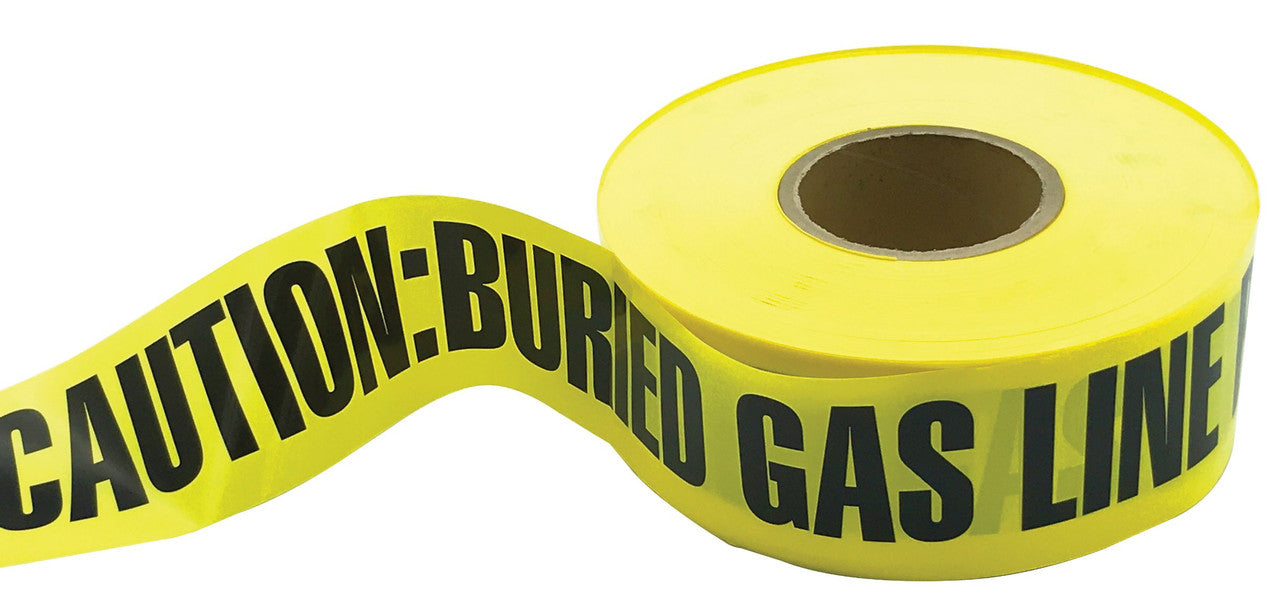 3" X 1000' Yellow Non-Detectable Tape