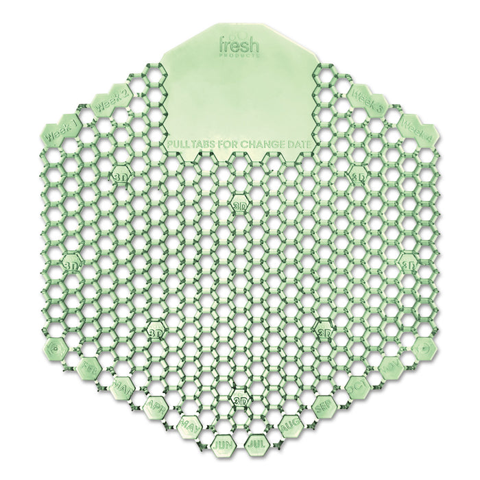 Wave 3D Urinal Deodorizer Screen, Green, Cucumber Melon Fragrance,10 Screens/Box