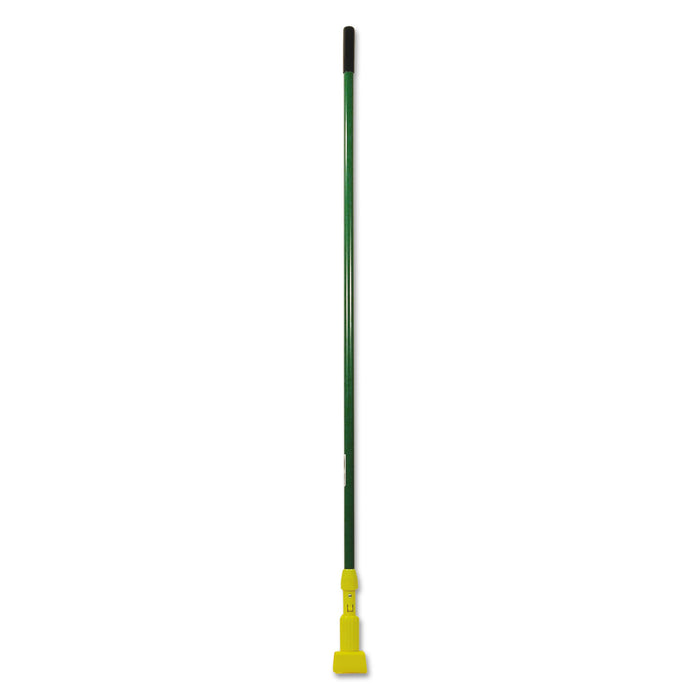 Gripper Fiberglass Mop Handle, 60", Green/Yellow