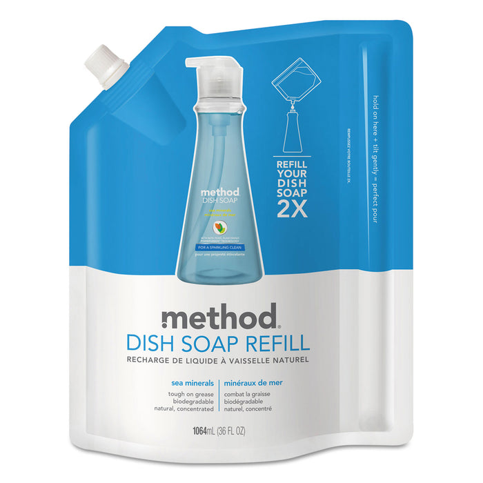 Dish Soap Refill, Sea Minerals, 36 oz Pouch