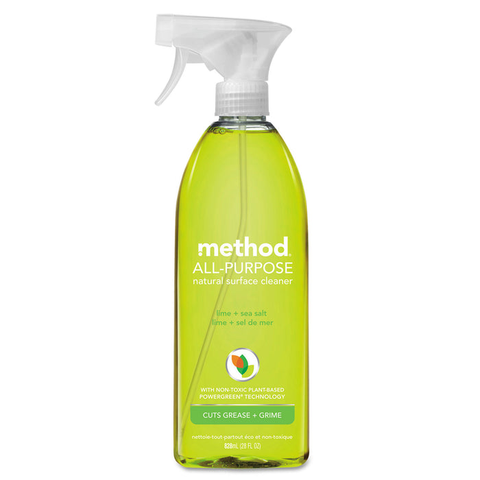 All Surface Cleaner, Lime & Sea Salt, 28 oz Bottle, 8/Carton