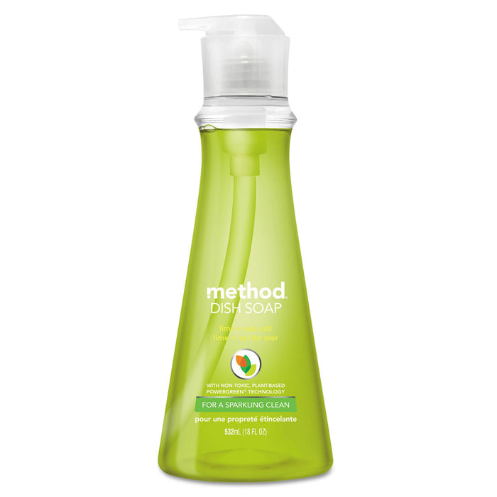 Dish Soap, Lime & Sea Salt, 18 oz Pump Bottle