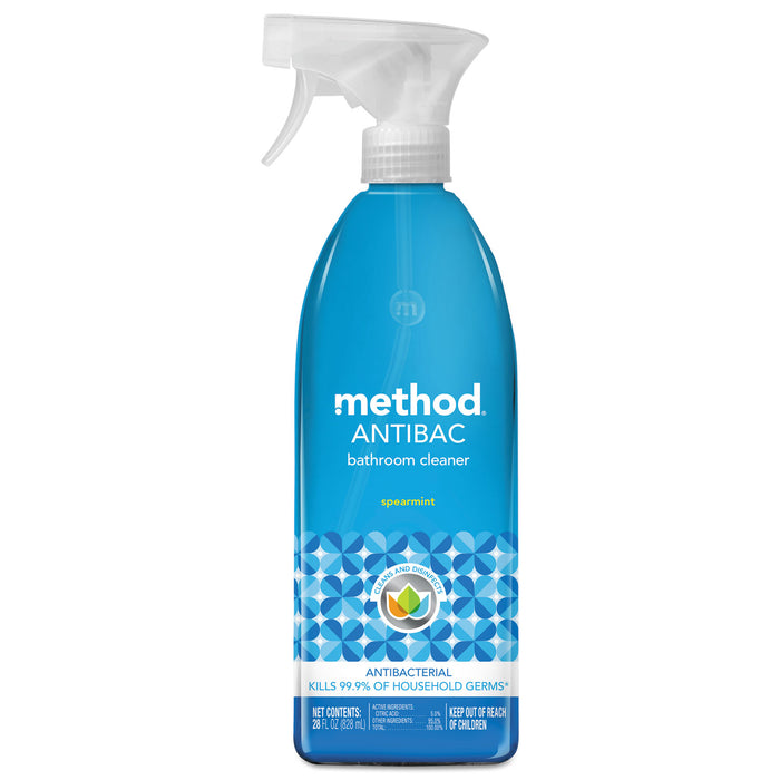 Antibacterial Spray, Bathroom, Spearmint, 28oz Bottle