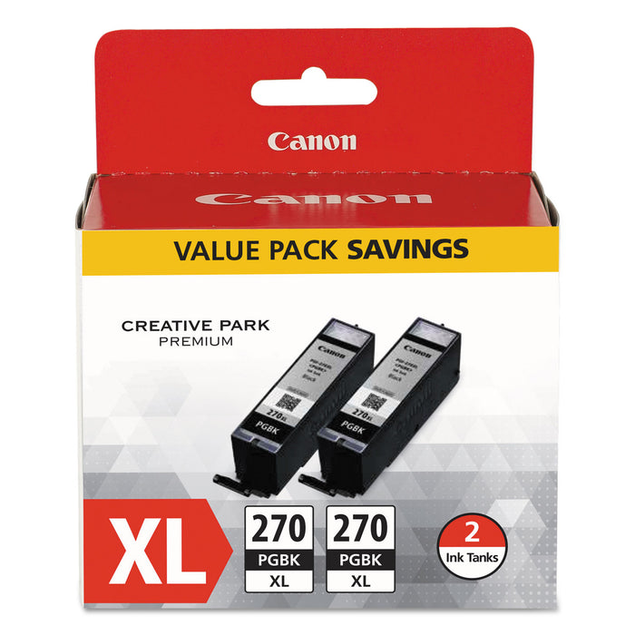 0319C005 (PGI-270XL) High-Yield Ink, Black, 2/PK
