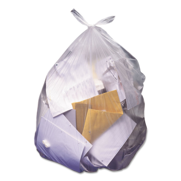 High-Density Waste Can Liners, 60 gal, 22 microns, 38" x 60", Natural, 150/Carton
