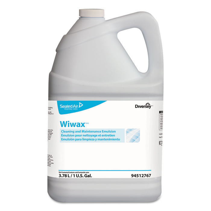 Wiwax Cleaning and Maintenance Solution, Liquid, 1 gal Bottle, 4/Carton