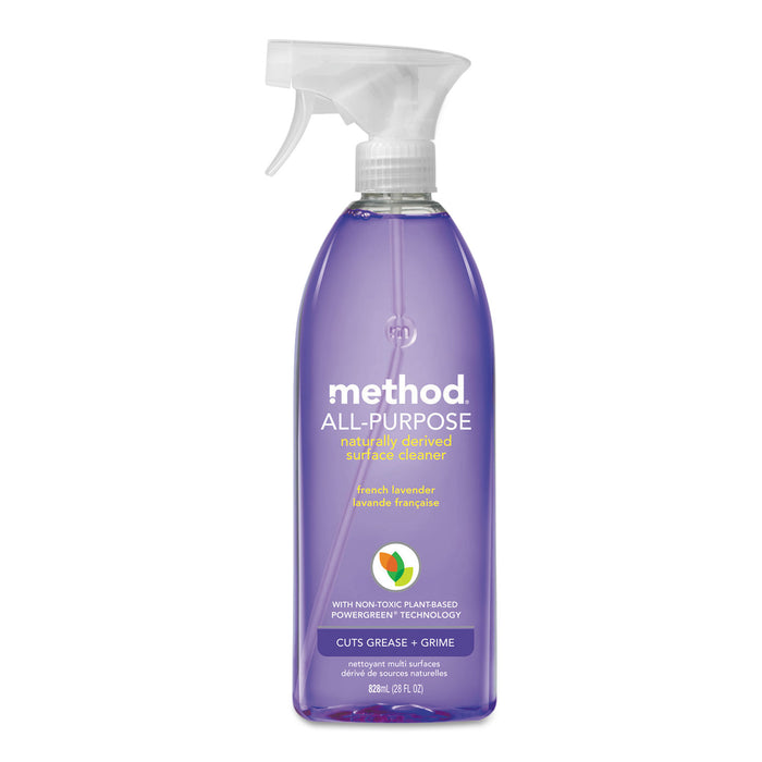 All Surface Cleaner, French Lavender, 28 oz Bottle, 8/Carton