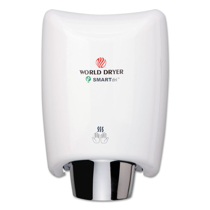 SMARTdri Hand Dryer, Aluminum, White