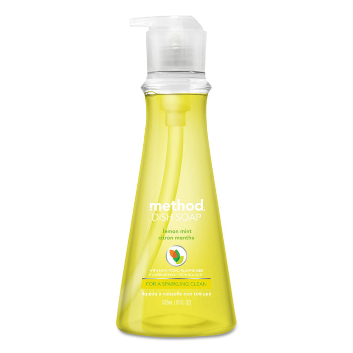 Dish Soap, Lemon Mint, 18 oz Pump Bottle