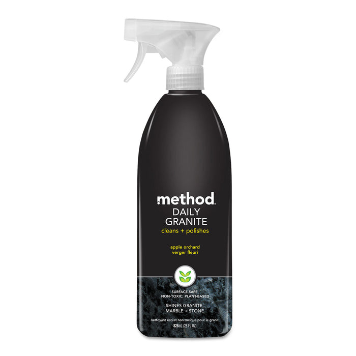 Daily Granite Cleaner, Apple Orchard Scent, 28 oz Spray Bottle, 8/Carton