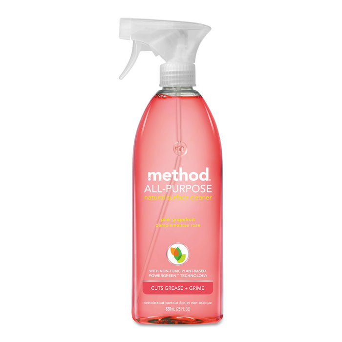 All Surface Cleaner, Pink Grapefruit, 28 oz Bottle, 8/Carton