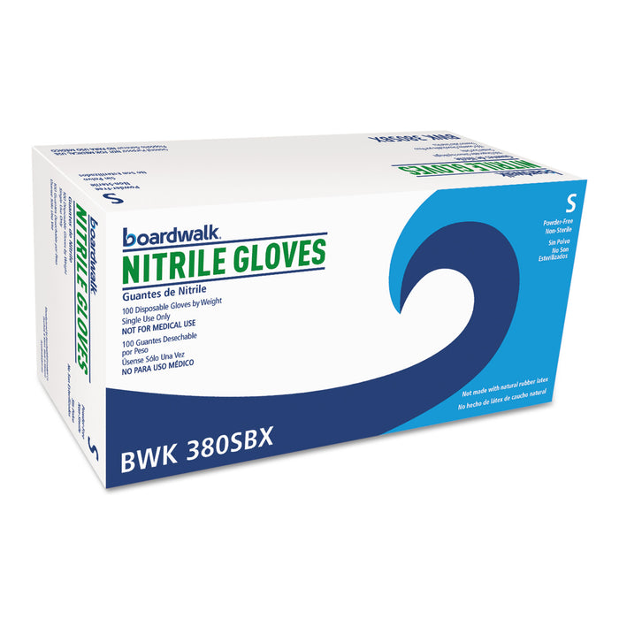 Disposable General-Purpose Nitrile Gloves, Small, Blue, 4 mil, 1000/Carton