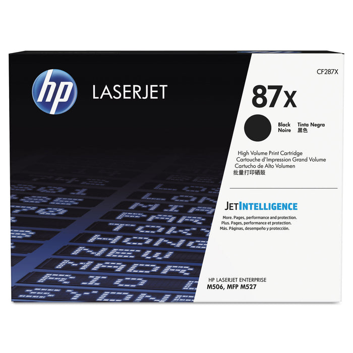 HP 87X, (CF287X) High Yield Black Original LaserJet Toner Cartridge