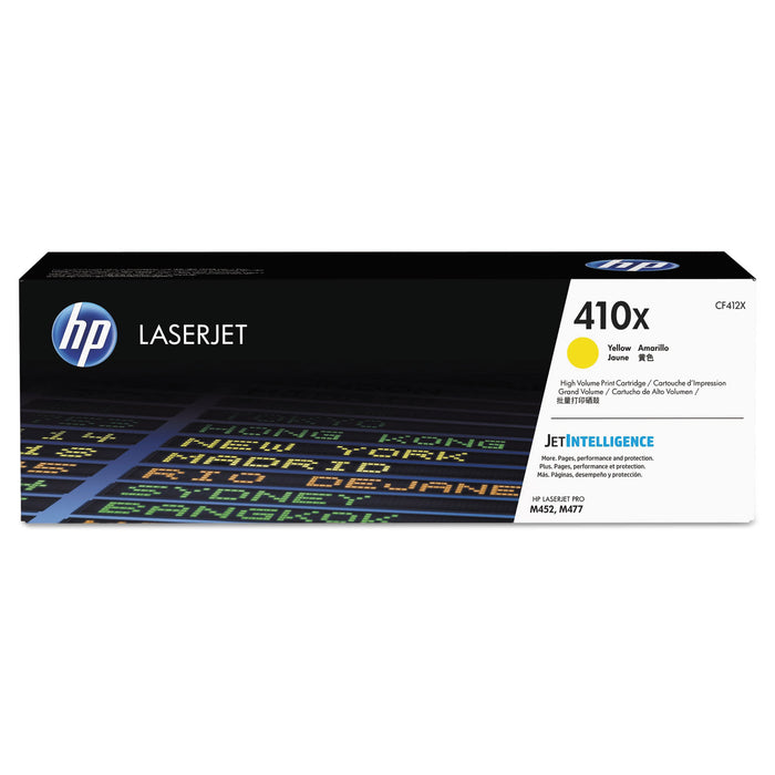 HP 410X, (CF412X) High Yield Yellow Original LaserJet Toner Cartridge