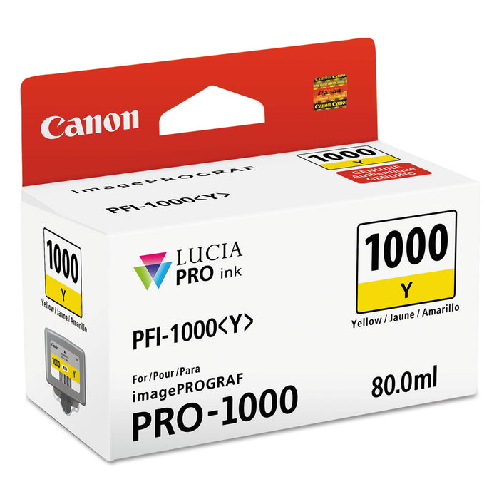 0549C002 (PFI-1000) Lucia Pro Ink, 80 mL, Yellow