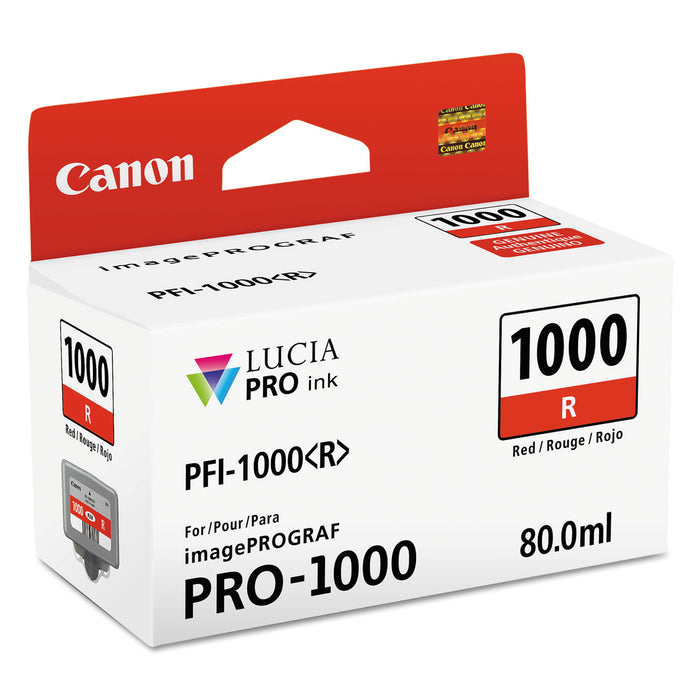 0554C002 (PFI-1000) Lucia Pro Ink, 80 mL, Red
