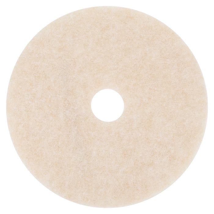 Ultra High-Speed TopLine Floor Burnishing Pads 3200, 20" Dia., White/Amber, 5/CT