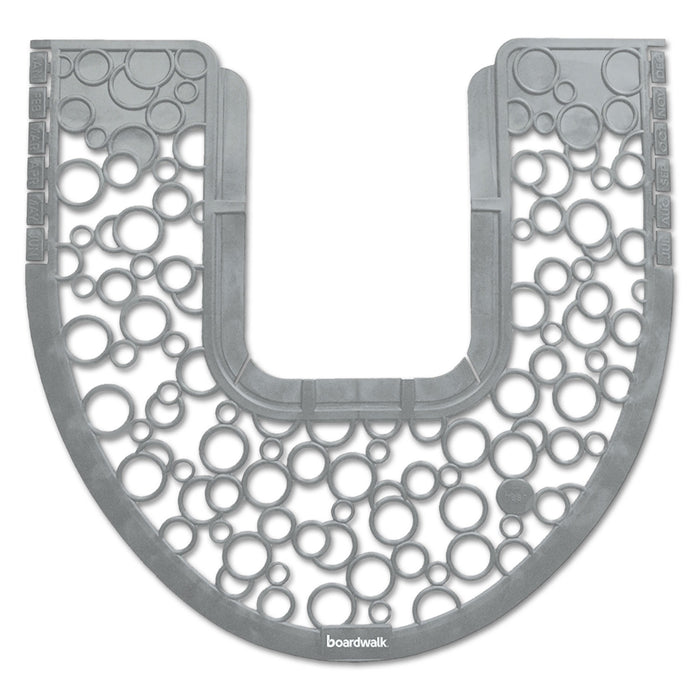 Commode Mat 2.0, Rubber, 22.88 x 22, Gray/White, 6/Carton