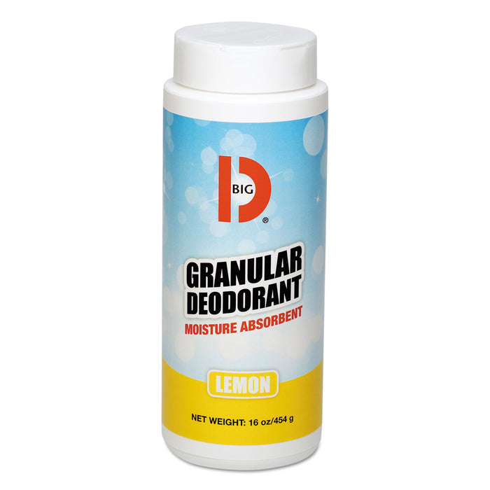 Granular Deodorant, Lemon, 16 oz, Shaker Can, 12/Carton