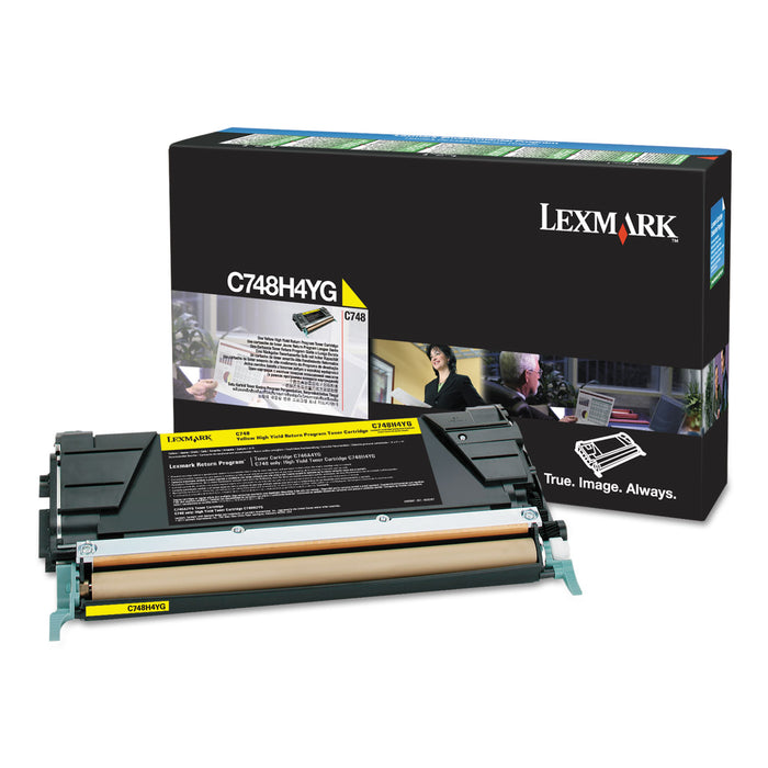 C748H1YG Return Program High-Yield Toner, 10000 Pg-Yield, Yellow, TAA Compliant