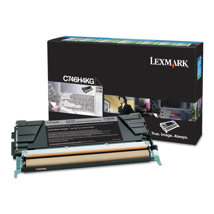 C746H4KG Return Program High-Yield Toner, 12000 Page-Yield, Black, TAA Compliant