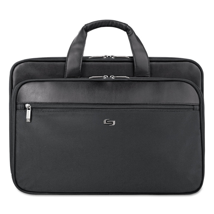 Classic Smart Strap Briefcase, 16", 17 1/2" x 5 1/2" x 12", Black