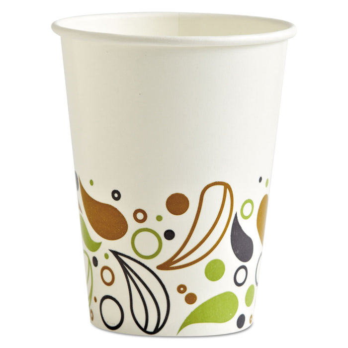Deerfield Printed Paper Cold Cups, 12 oz, 20 Cups/Sleeve, 50 Sleeves/Carton
