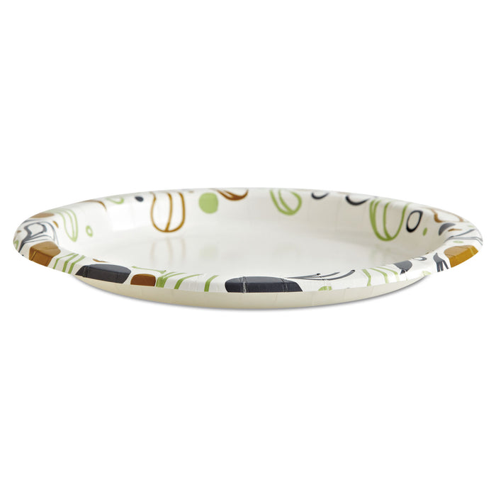 Deerfield Printed Paper Plates, 9" Dia,Coated/Soak Proof 125 Plates/Pk, 8 Pks/Ct