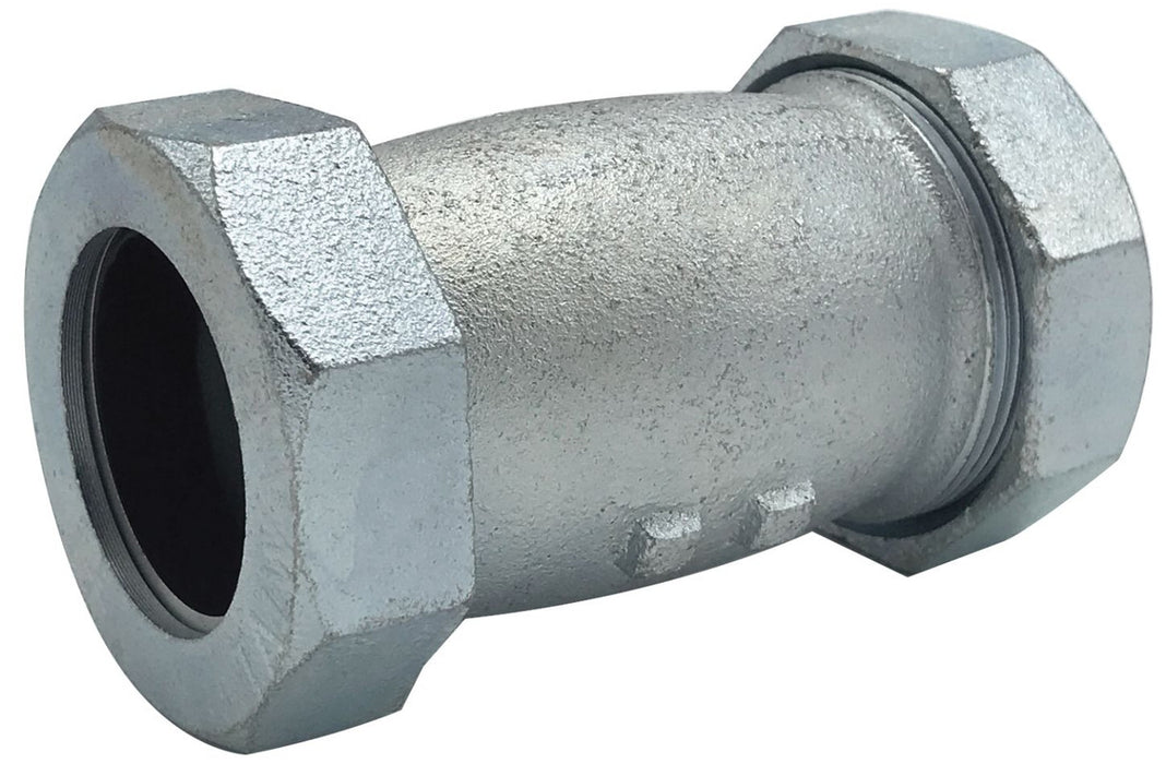 1/2" Short Galvanized Compression Coupling